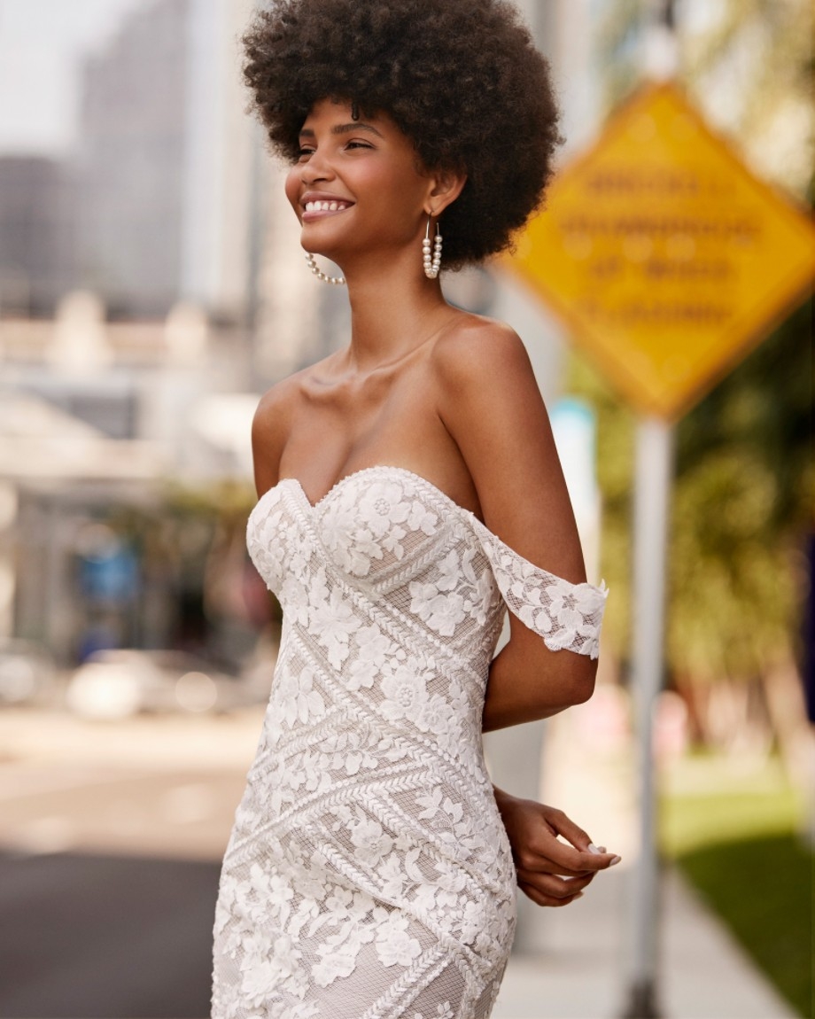 Model wearing a Rosa Clara gown