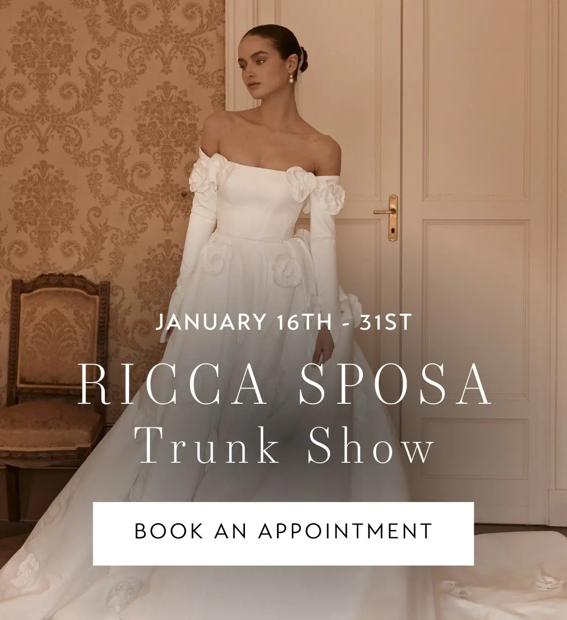 Ricca Sposa trunk show at Yris bridal Studio