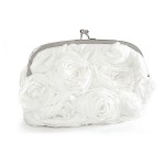 Bridal Rose clutch bag