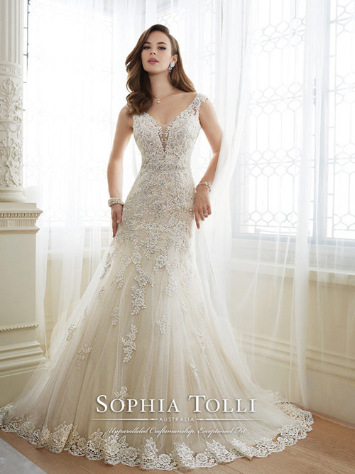 Sophia Tolli 2016 Wedding Dress Y11643 DARIA