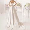 Simple and elegant strapless wedding gown from Rosa Clara