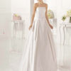 Simple and elegant strapless wedding gown from Rosa Clara