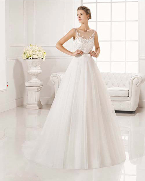 From Barcelona, Spain fashion and luxury get together to create a collection for the most demanding brides. The Adriana Alier wedding gowns from Rosa Clara have a style to satisfy all body types. Elegant bridal gowns that flatter and fit.