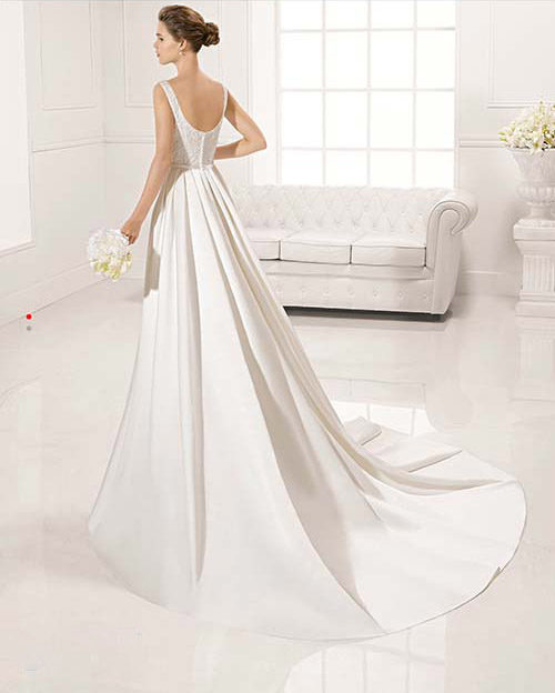 From Barcelona, Spain fashion and luxury get together to create a collection for the most demanding brides. The Adriana Alier wedding gowns from Rosa Clara have a style to satisfy all body types. Elegant bridal gowns that flatter and fit.