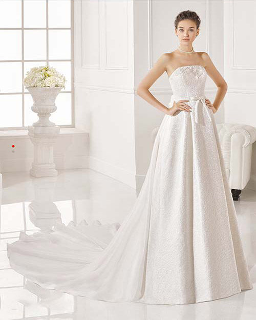 From Barcelona, Spain fashion and luxury get together to create a collection for the most demanding brides. The Adriana Alier wedding gowns from Rosa Clara have a style to satisfy all body types. Elegant bridal gowns that flatter and fit.