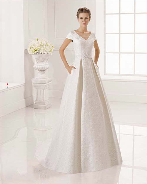 Fashion and luxury get together to create a collection for the most demanding brides. The Adriana Alier wedding gowns from Rosa Clara have a style to satisfy all body types. Elegant bridal gowns that flatter and fit.