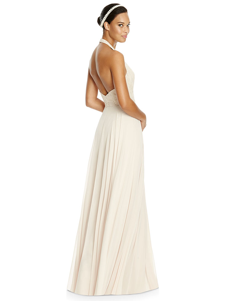 Studio Design Collection 4512 Full Length Halter Top Bridesmaid Dress