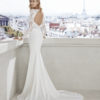 Bridal Gown - Exquisite lace sleeves with low cut back