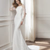 Bridal Gown - Sleeveless mermaid style with exquisite lace detail and low back