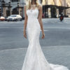 Bridal Gown - Sleeveless mermaid style with exquisite lace detail and low back.