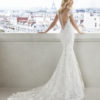 Bridal Gown - Cap-sleeve mermaid style with exquisite lace detail and low back