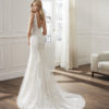 Bridal Gown - Sleeveless mermaid style with exquisite lace detail and low back