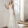 Bridal Gown - Sleeveless mermaid style with exquisite lace detail and low back