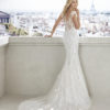 Bridal Gown - Cap-sleeve, mermaid style with exquisite lace detail and low back