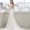 Bridal Gown - Lace and more lase! Delacate frames the neclane with subtle sleeves. Mermaid style