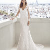 Bridal Gown - Lace and more lase! Delacate frames the neclane with subtle sleeves. Mermaid style