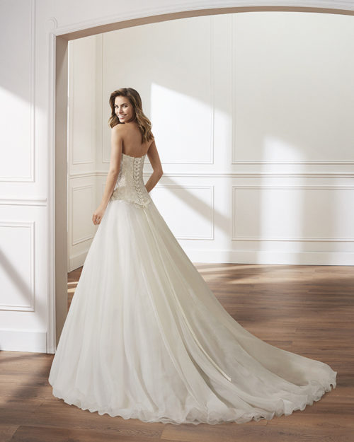 Bridal Gown- Princess cut, sleeveless, classic and lovely