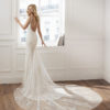 Bridal Gown - Sleeveless with low cut back. Elegant classic design