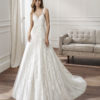 Wedding Gown - Sleeveless, low cut back