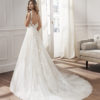 Wedding Gown - Sleeveless, low cut back