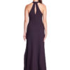 Asymmetrical lapel neckline dress with keyhole back and A-line skirt. *Available in Maternity