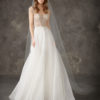 Unbelievable wedding dress with bejeweled bodice