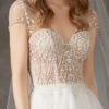 Unbelievable wedding dress with bejeweled bodice