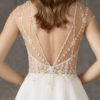 Unbelievable wedding dress with bejeweled bodice