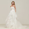 Off White/Nude ball gown Strapless tulle/lace